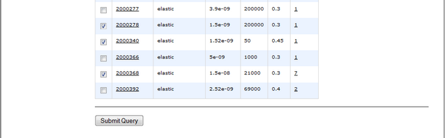 Material specifics multiple selection image