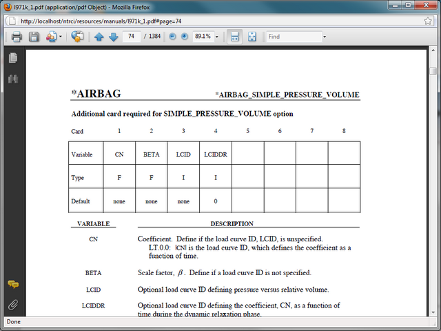LS-DYNA User's Manual image