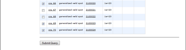Constrained specifics multiple selection image