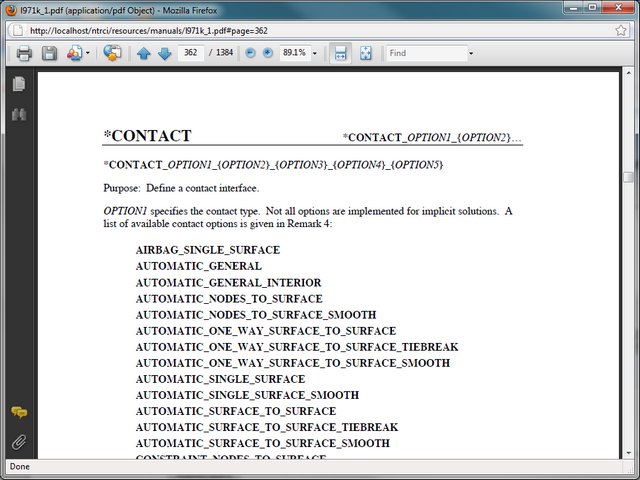 LS-DYNA User's Manual image