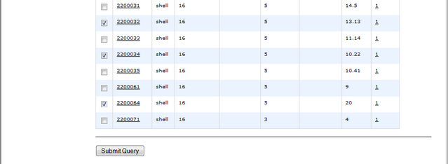Section specifics multiple selection image